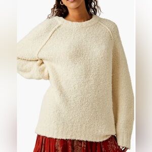 Free People Teddy Sweater Tunic Size Small .